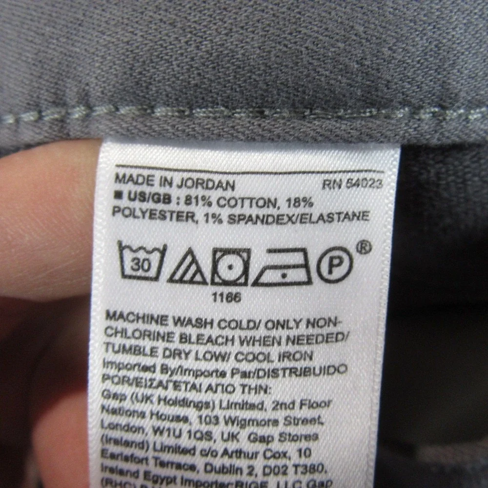 Banana Republic Mens‎ Jeans Traveler 30 x 30 Slim Fit Gray Stretch Cotton